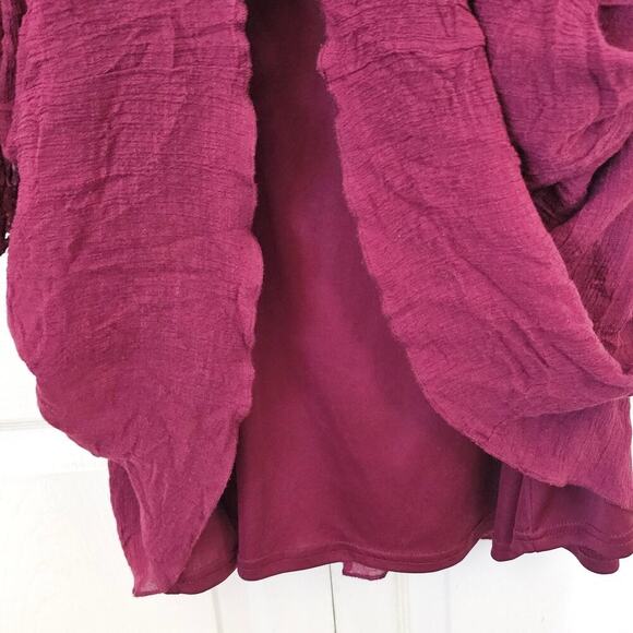 Frazzle‎ Bohemian Gauzy Dress XL Lace Boho Summer Festival Renaissance Flowy - Picture 8 of 9